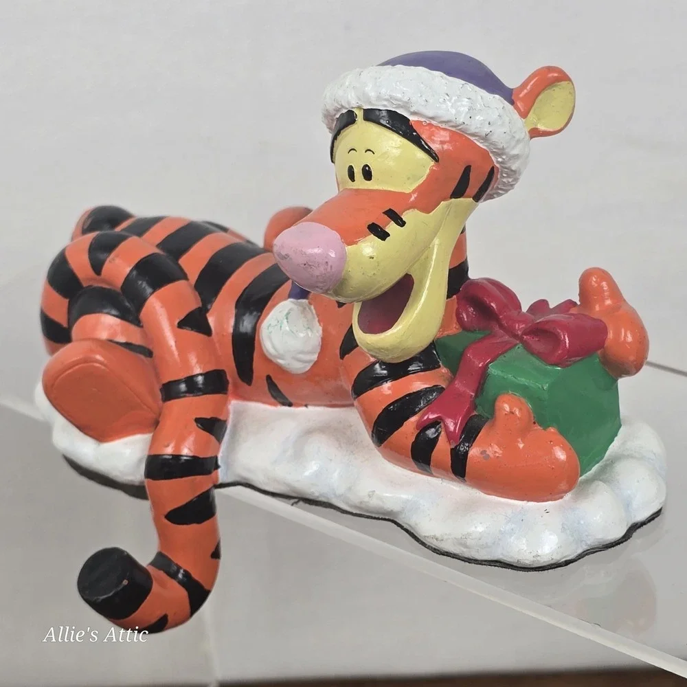 Winnie The Pooh Tigger Christmas Stocking Hanger Holder‎ Vintage Disney Decor 5